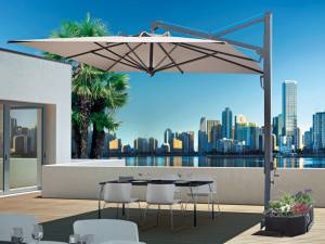 Зонт профессиональный 3х3 м Galileo Dark антрацит, слоновая кость 3000х3000 мм