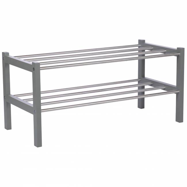 Обувница Атлас серый