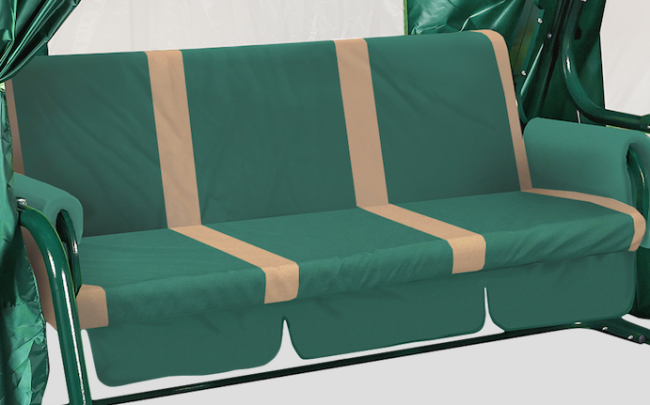 Садовые качели ТОРНАДО LUX зеленые Садовые качели ТОРНАДО LUX зеленые