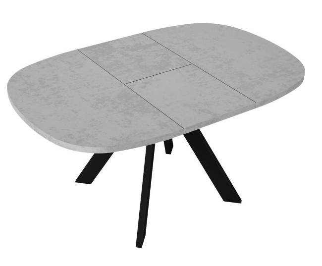 Стол DikLine B110 Бетон/опоры черные