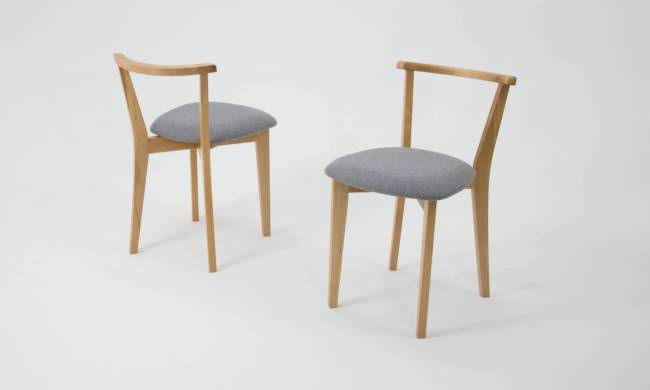 Стол Монте К 100 натур со стульями Франк натур рогожка серый