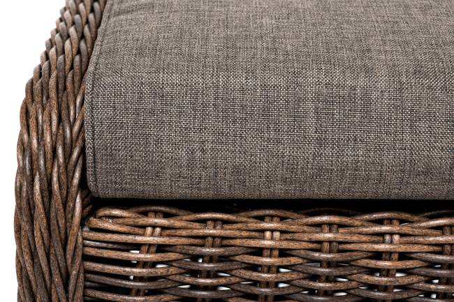 "Толедо" пуф плетеный, цвет коричневый