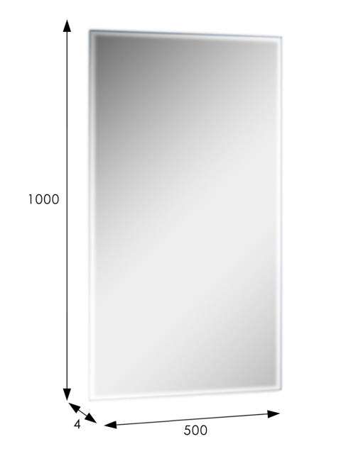 Зеркало настенное Сельетта-2 100 см х 50 см (фацет 10 мм) Зеркало настенное Сельетта-2 100 см х 50 см (фацет 10 мм)