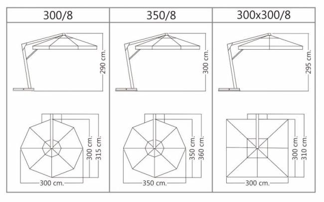 Профeссиональный зонт MAESTRO LUX 350 круглый Профeссиональный зонт MAESTRO LUX 350 круглый