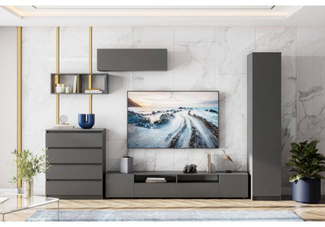 Сибити 4 ящика графит серый