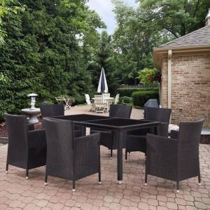 Комплект мебели из искусственного ротанга Palermo black