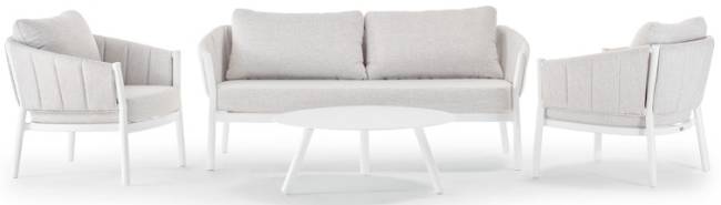 Комплект мягкой мебели Grid белый, светло-серый Комплект мягкой мебели Grid белый, светло-серый