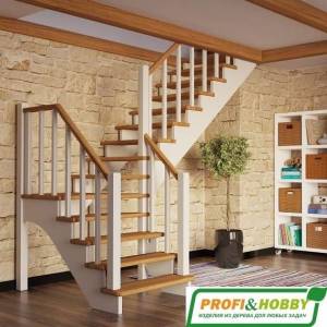 Деревянная лестница К-032м