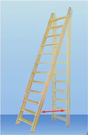 Мансардная лестница из сосны М-013у