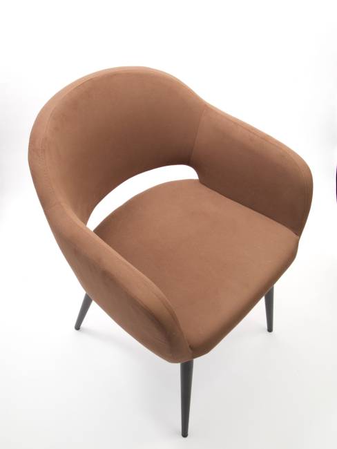 Стол Сканди К 100 орех с креслами Пичч велюр коричневый Стол Сканди К 100 орех с креслами Пичч велюр коричневый