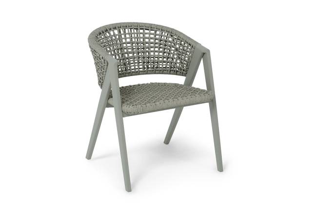 "Амстердам" плетеный стул из искусственного ротанга, цвет серый