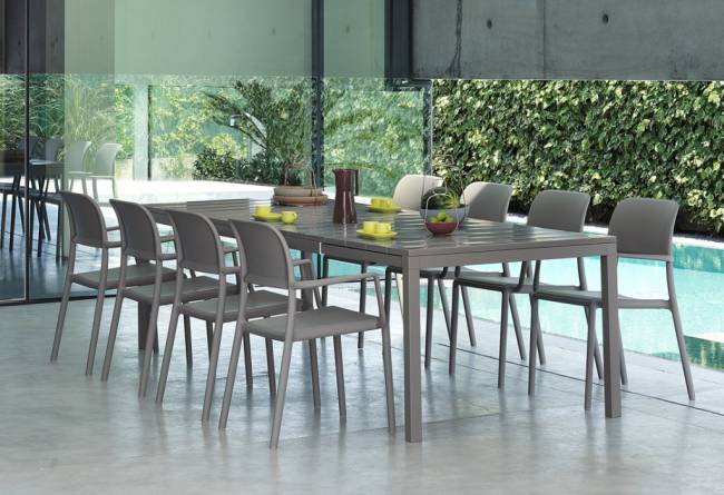 Стол пластиковый раздвижной Rio 210 Extensibile тортора 2100-2800х1000х760 мм