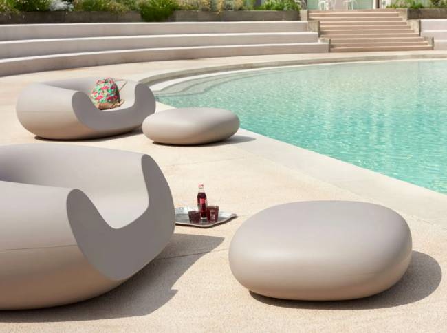 Кресло пластиковое Chubby Standard тортора 1300х1200х560 мм Кресло пластиковое Chubby Standard тортора 1300х1200х560 мм