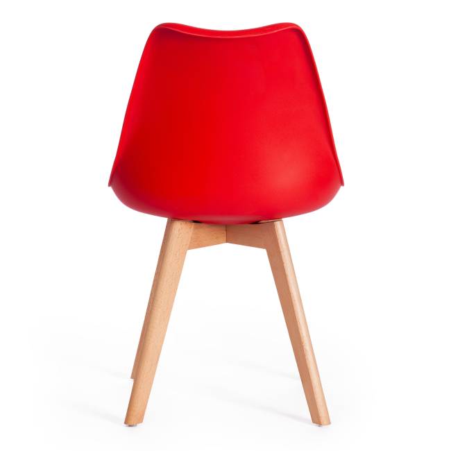 Стул TULIP (mod. 73) дерево/пластик/ПУ, 48.5*52.5*83cм, красный (Комплект из 4 шт.) Стул TULIP (mod. 73) дерево/пластик/ПУ, 48.5*52.5*83cм, красный (Комплект из 4 шт.)