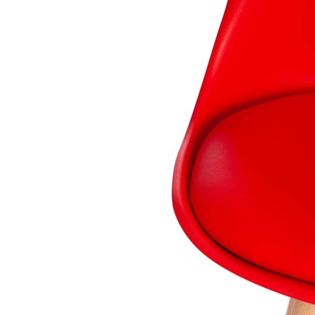 Стул TULIP (mod. 73) дерево/пластик/ПУ, 48.5*52.5*83cм, красный (Комплект из 4 шт.) Стул TULIP (mod. 73) дерево/пластик/ПУ, 48.5*52.5*83cм, красный (Комплект из 4 шт.)