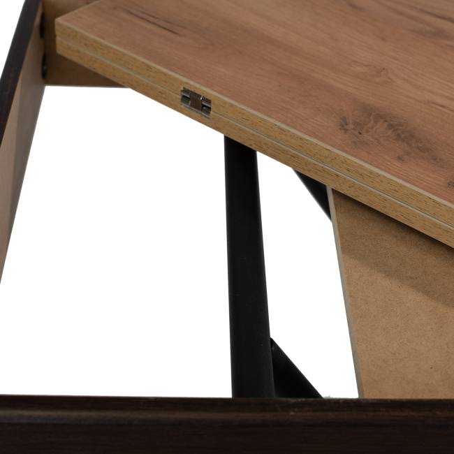 Стол-трансформер Лерон дуб крафт золотой/черный Стол-трансформер Лерон дуб крафт золотой/черный