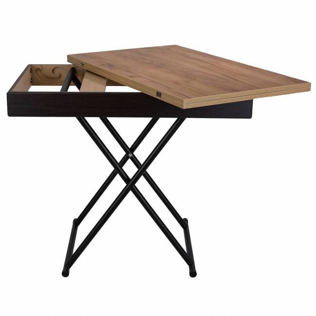 Стол-трансформер Лерон дуб крафт золотой/черный Стол-трансформер Лерон дуб крафт золотой/черный