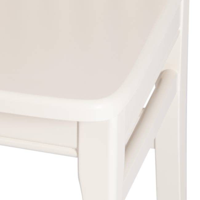 Стул Dolce/Дольче жёсткое сидение бук, МДФ, 40х46х100см, айвори вайт белый бук, мдф