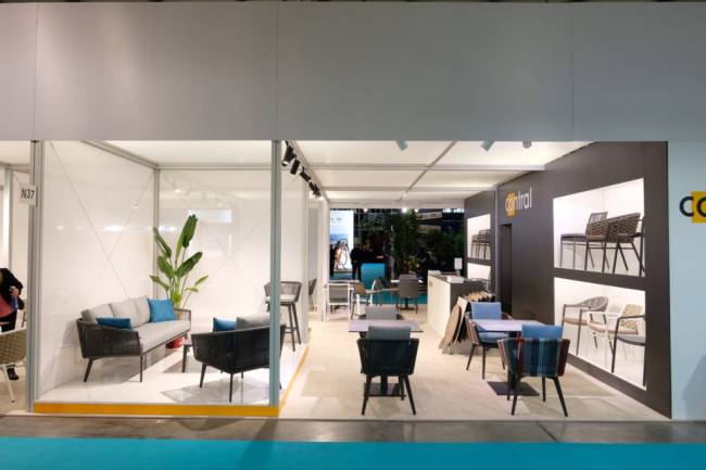 Кресло барное плетеное с подушкой Diva антрацит, темно-серый, серый 570х575х985 мм