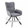 Стул DikLine 501 поворотный SB6 св.сер, ножки черные