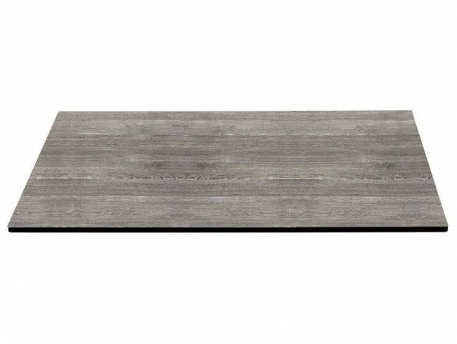 Столешница квадратная Compact Laminate для подстолья Nemo, Domino, Tiffany, Cross состаренный серый дуб 800х800х10 мм