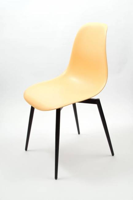 Стул Туссе чёрный /персиковый