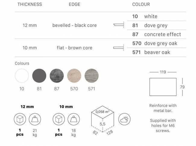 Столешница прямоугольная для подстолья Tiffany состаренный дуб тортора 1200х800х10 мм Столешница прямоугольная для подстолья Tiffany состаренный дуб тортора 1200х800х10 мм