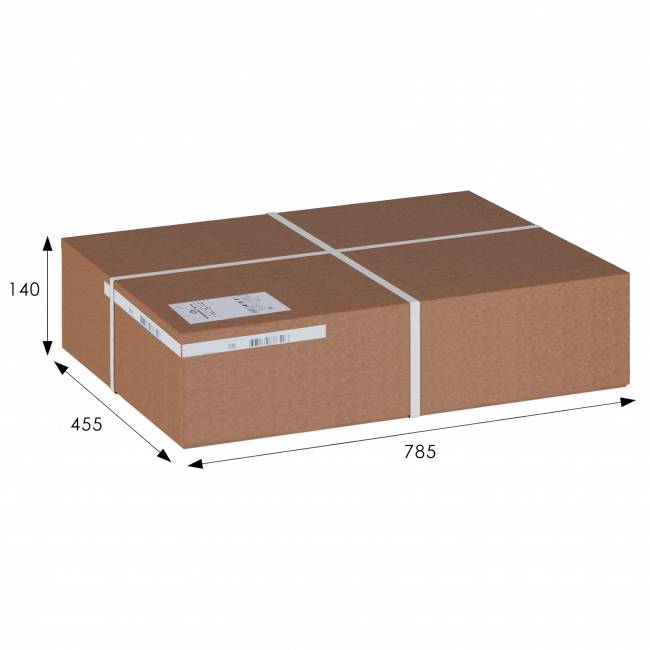 Тумбочка Джульетта широкая 2 ящика орех Л