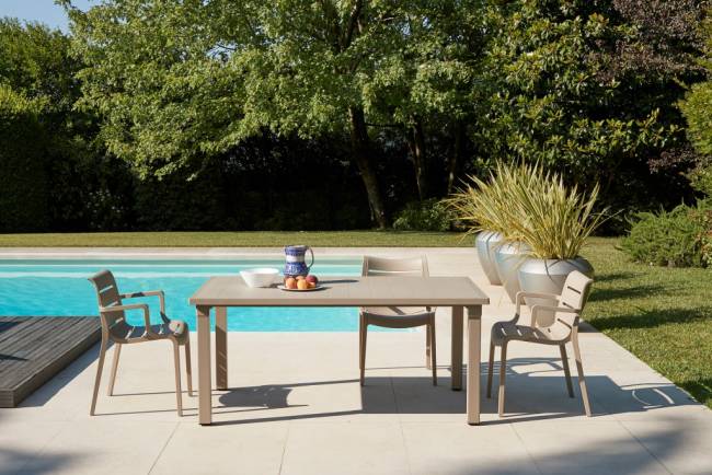 Стол пластиковый обеденный Ercole тортора 1700х1000х750 мм