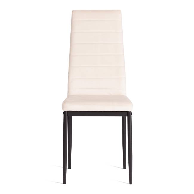 Стул Easy (mod. 24-1) / 1 шт. в упаковке металл, вельвет, 49 х 41 х 98 см, light beige (светло-бежевый) HLR2 / черный light beige (светло-бежевый) HLR2 / черный металл, вельвет