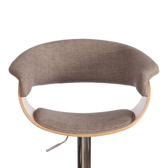 Барный стул VIMTA (mod.4021S) металл/дерево/ткань, 60х51х91,5-112,5 см, выс. сид. 61,5-82,5 см, бежевый/натур./хром, Aimcasa 5 береза, серый металл/дерево/ткань Барный стул VIMTA (mod.4021S) металл/дерево/ткань, 60х51х91,5-112,5 см, выс. сид. 61,5-82,5 см, бежевый/натур./хром, Aimcasa 5 береза, серый металл/дерево/ткань