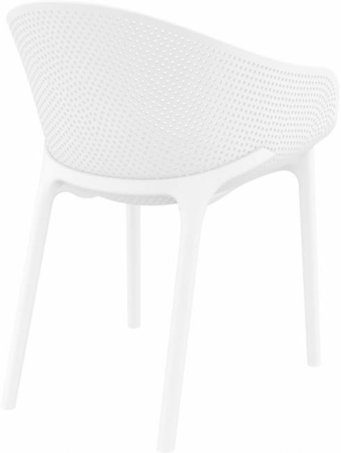 Кресло пластиковое Sky белый 540х600х810 мм Кресло пластиковое Sky белый 540х600х810 мм