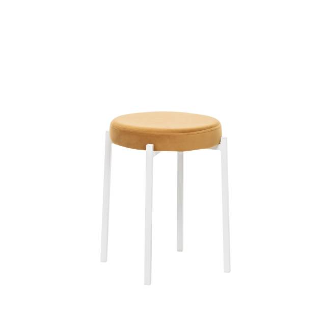 Табурет Leset Авис профиль Ultra Mustard Белый