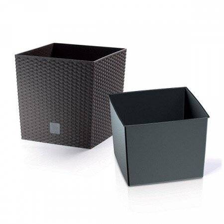 Кашпо для цветов RATO LOW  венге 2 предмета 37 и 64л