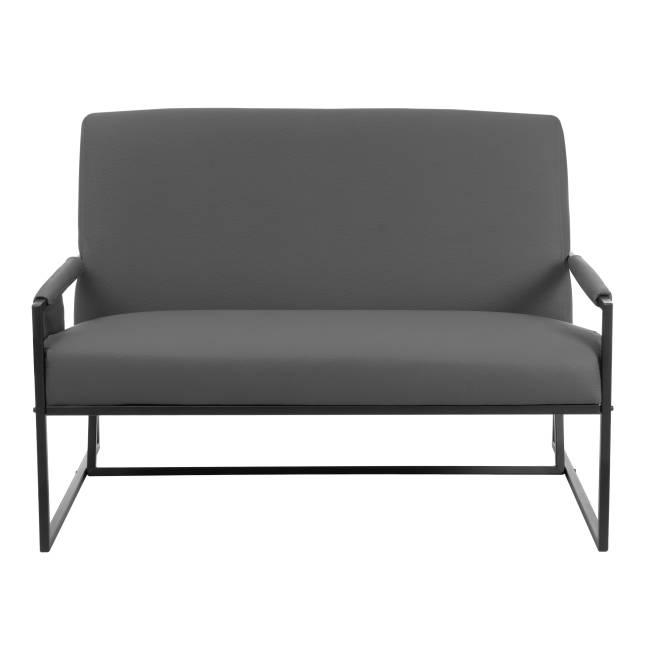 Диван Charli LUX/Чарли Люкс экокожа , Sharp Графит Sharp Графит экокожа