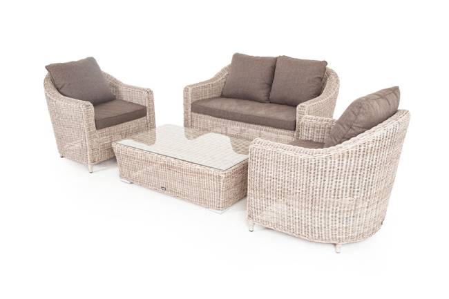 "Кон Панна" лаунж-зона из искусственного ротанга, цвет бежевый