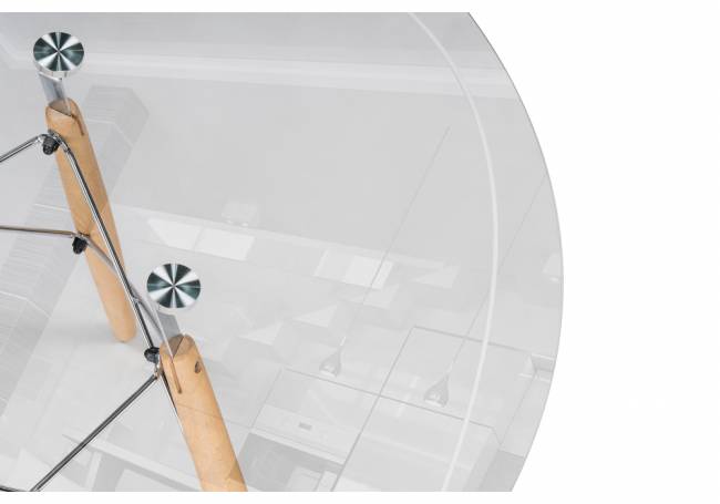 PT-151 80х80х76 clear glass / wood