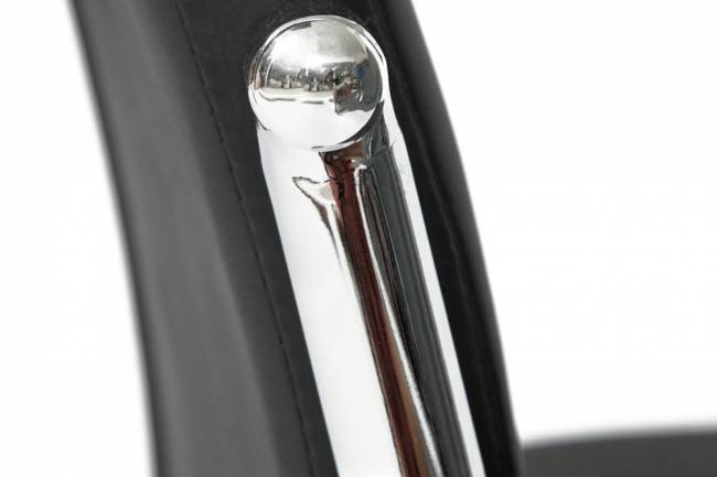 Стул ELFO ( mod.35 ) металл/экокожа, 45х53х100х47см, хром/черный (Комплект из 4 шт.) хром/черный металл/экокожа