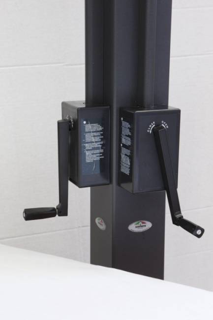 Зонт профессиональный двухкупольный 3.5х7 м Alu Double Dark антрацит, слоновая кость 3500х7000 мм