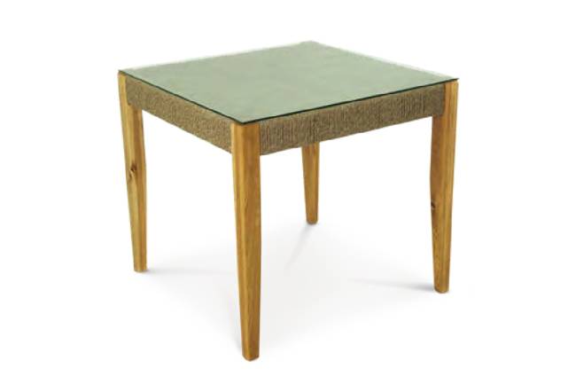 MOKKA BALI Стол квадратный деревянный