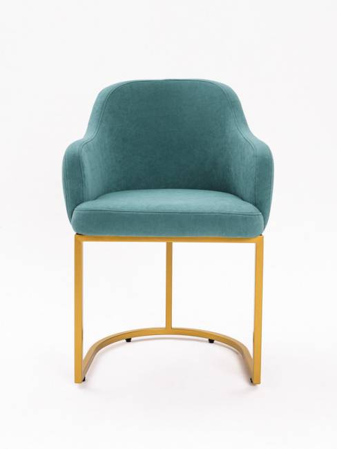 Стул Amely Mint (Тиффани) / Gold