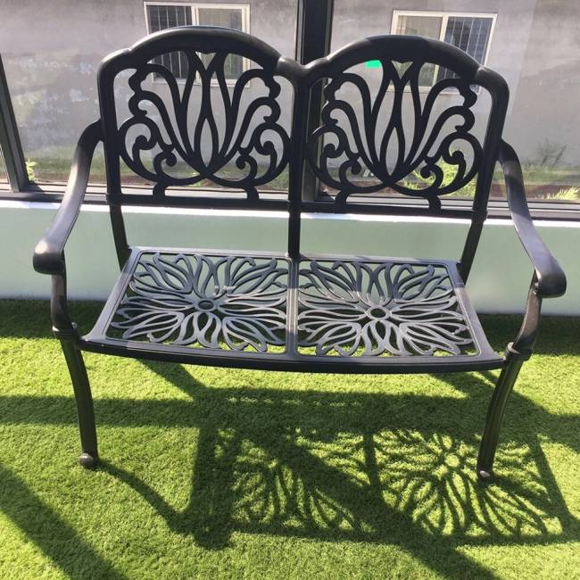 Скамья из литого алюминия Valeria II