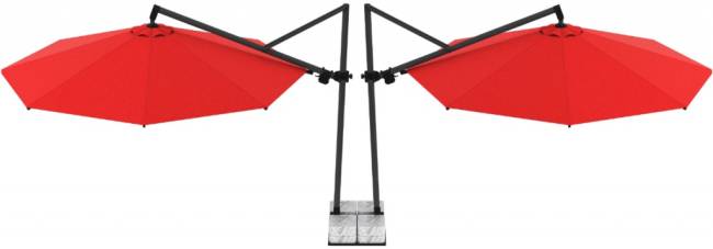 Зонт профессиональный двухкупольный Ø3.5х8.1 м Banana Plus Double Ø3500х8100 мм Зонт профессиональный двухкупольный Ø3.5х8.1 м Banana Plus Double Ø3500х8100 мм